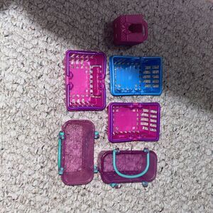 Lot Of 6 Shopkins Shopping Baskets